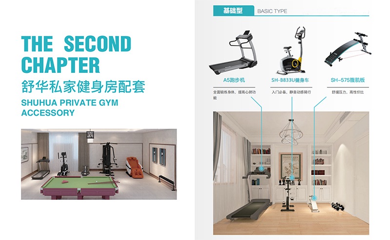 私家健身房解决方案-基础型家庭健身房器材 私家健身房解决方案-基础型家庭健身房器材