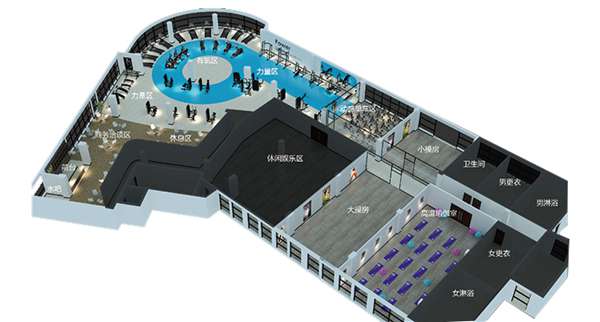 1500平方健身房配置方案-广西好博体育健身器材有限公司