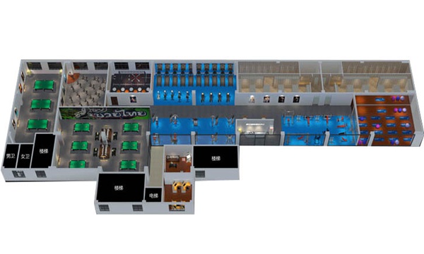 1200平方健身房配置方案-广西好博体育健身器材有限公司 1200平方健身房配置方案-广西好博体育健身器材有限公司